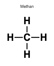 organischer Stoff Methan